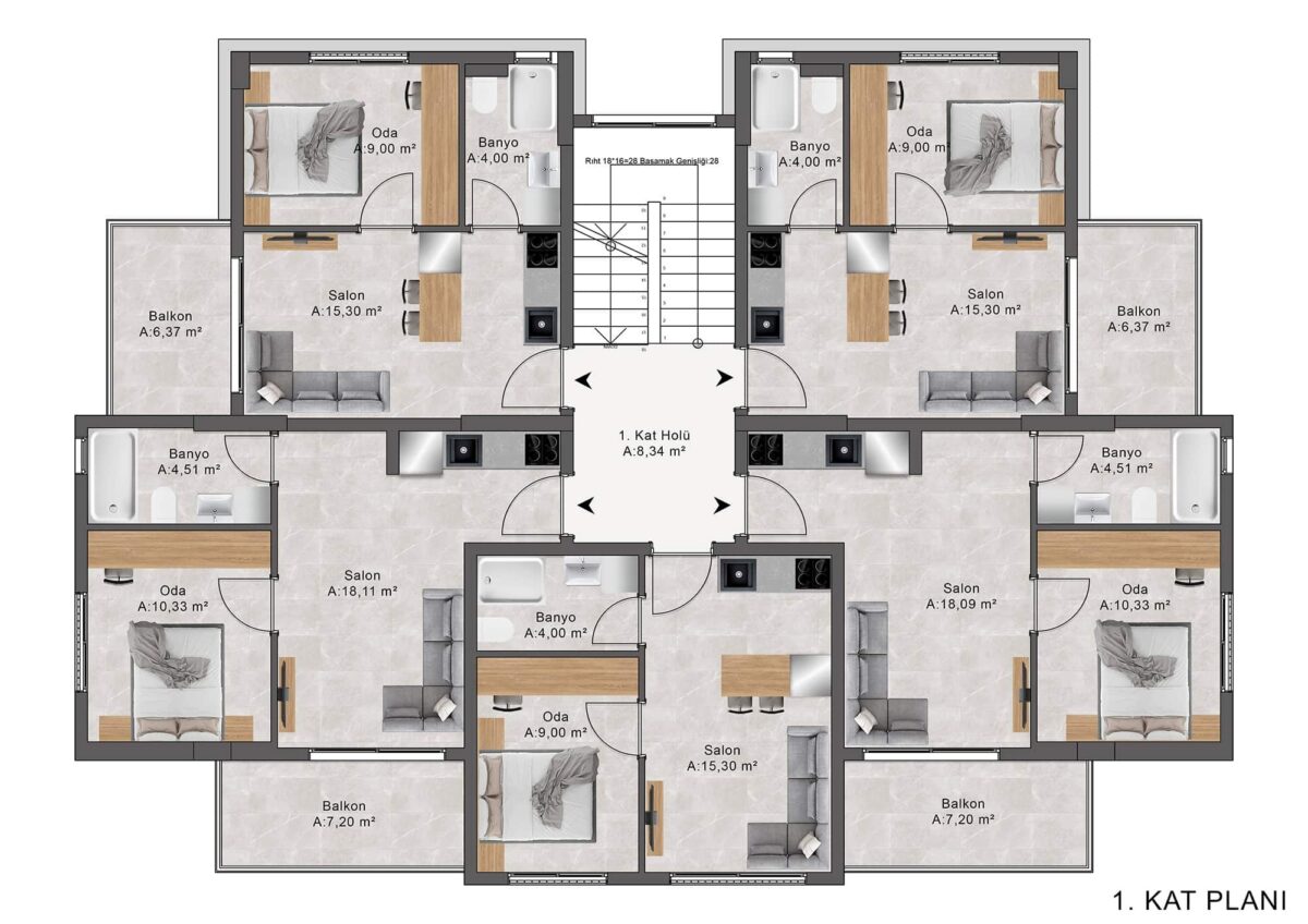 481saygin-trend-leylak-3 1. Kat Plan Boyaması